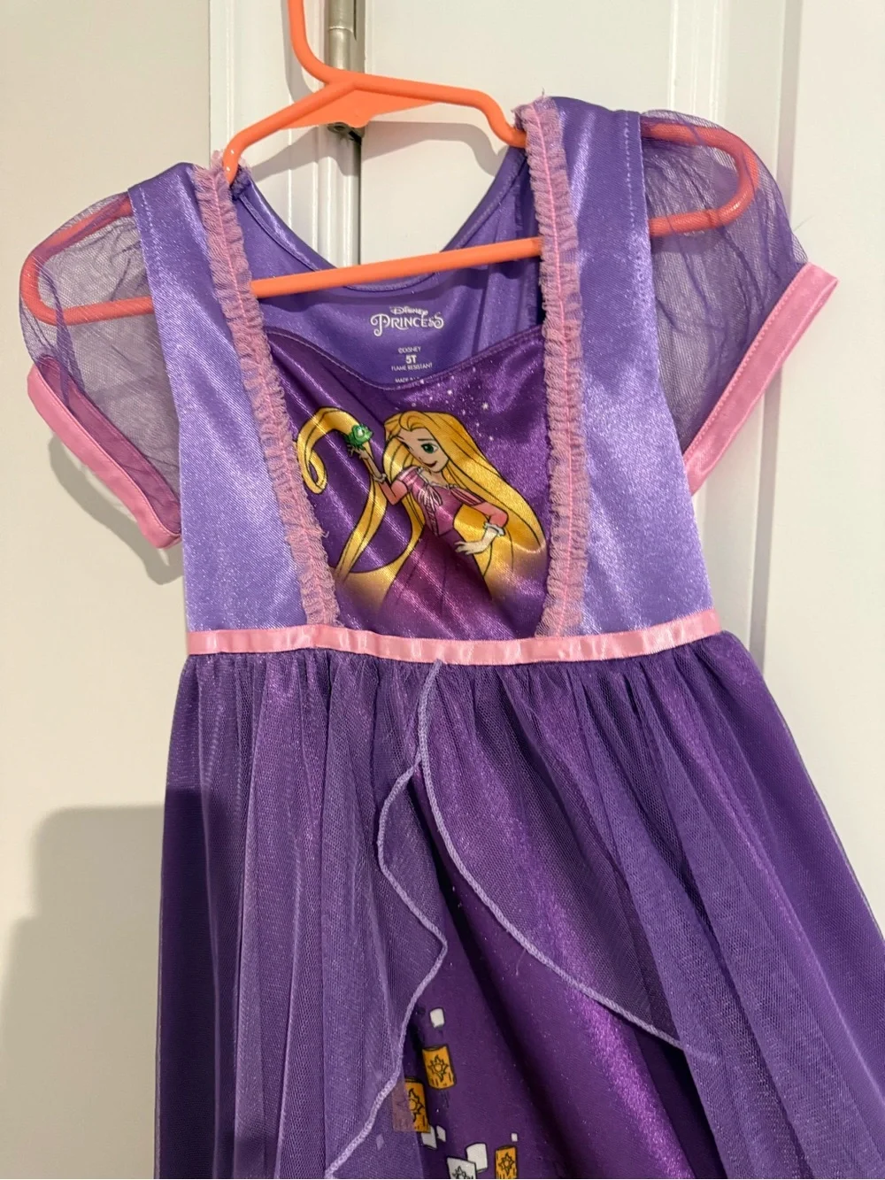Disney Purple and Pink Rapunzel Nightgown 5T - Picture 3 of 4